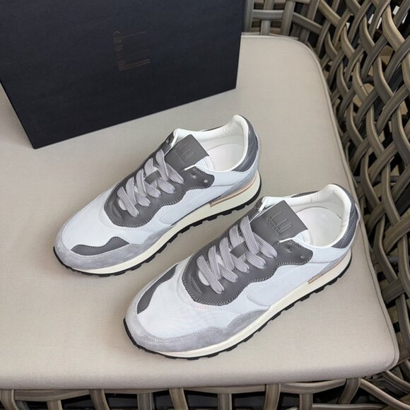 Dunhill Lace-Up Casual Sneakers White/Grey main image 7